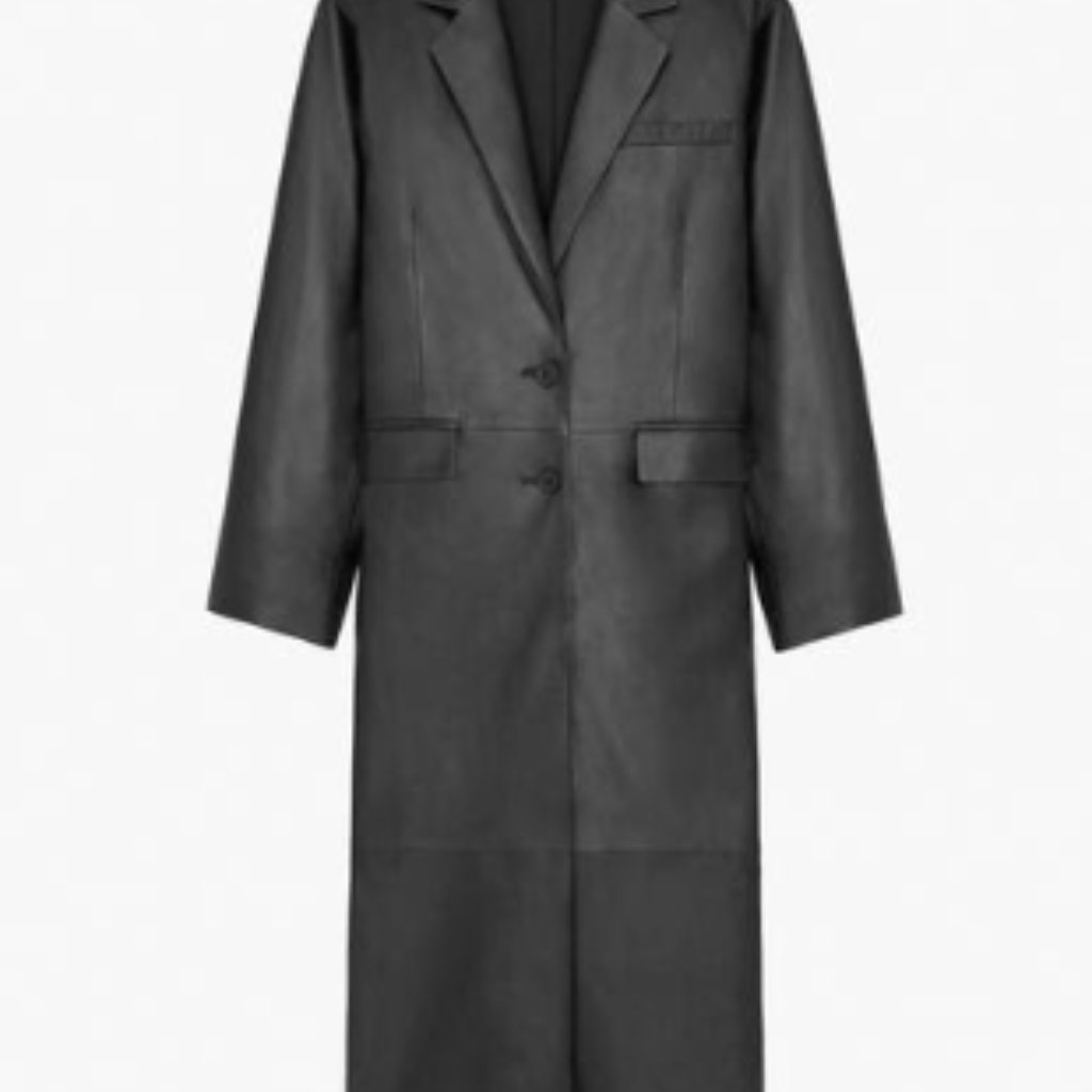 Zara X Kaia Gerber Collaboration Black Trench Coat, Size Xs-S